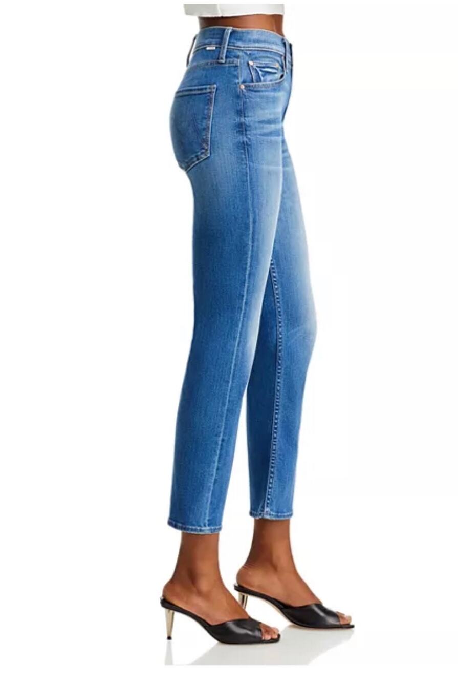 MOTHER The Mid Rise Rider Ankle Jeans in Lhasa Love 24